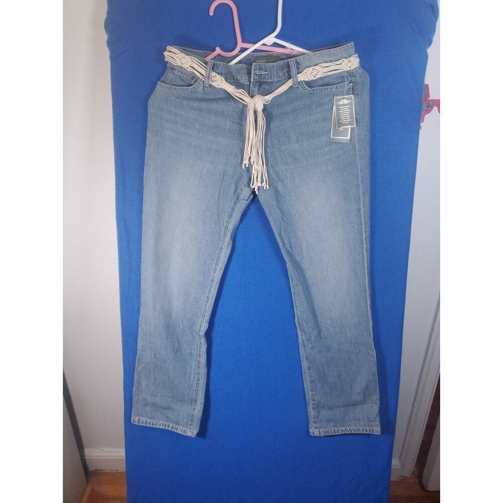 LRL Lauren Jeans Ralph Lauren Montauk Rope Belt Women’s Denim Jeans Size 8 NEW - Picture 13 of 16